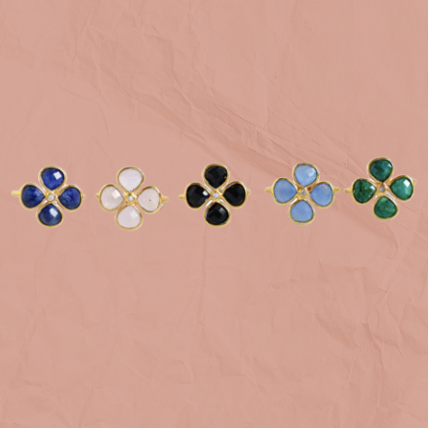 Clover Gem Ring