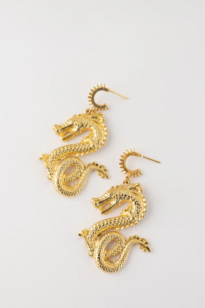 Dragon Earrings 9A