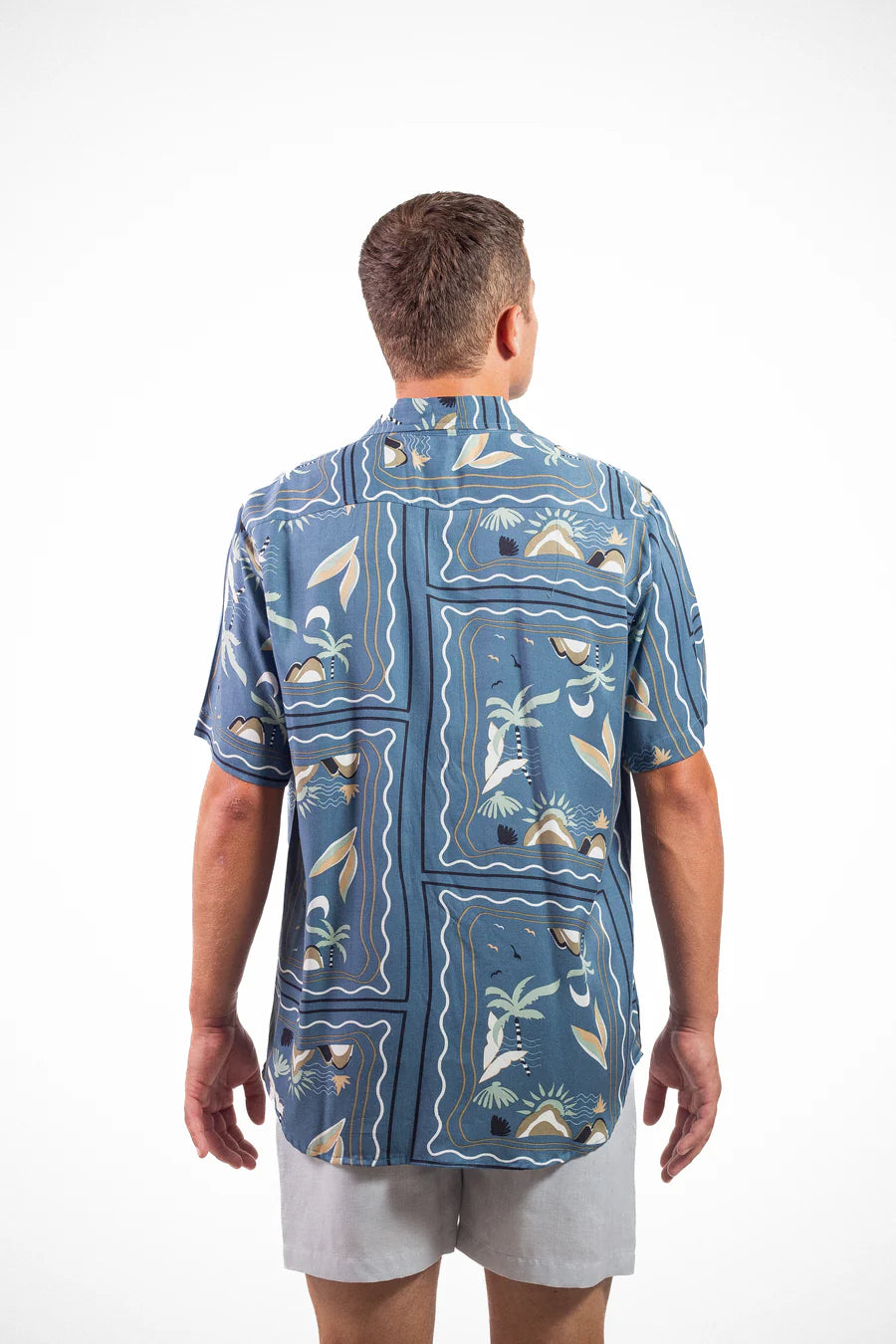 Camisa Whiskey - Eleutheria Azul Oxford