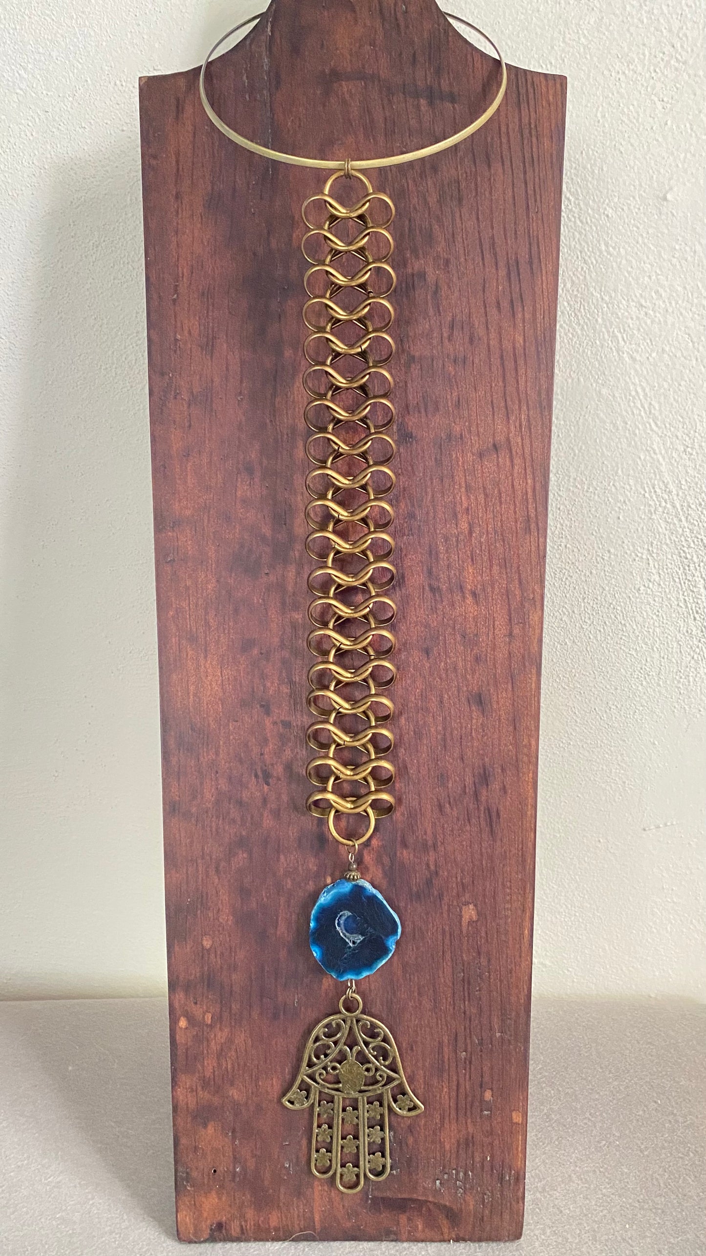 Kurve Signature Necklace With Agate