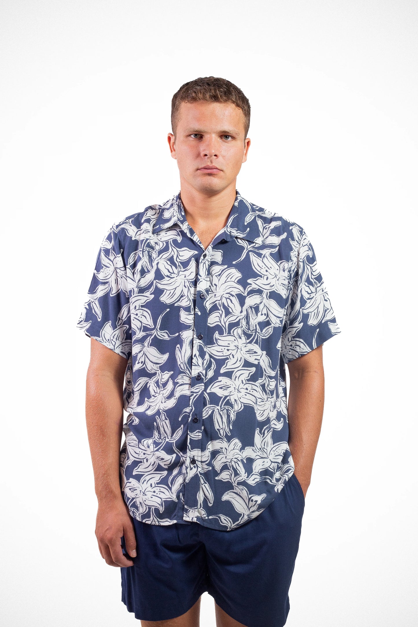Camisa Whiskey - Montego Azul Marino