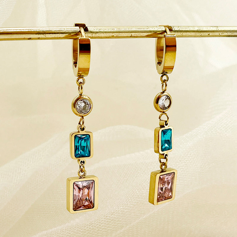 Pendant Crystal Earrings