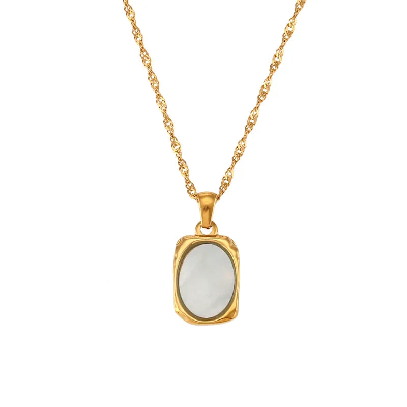 Shell Inlay Necklace