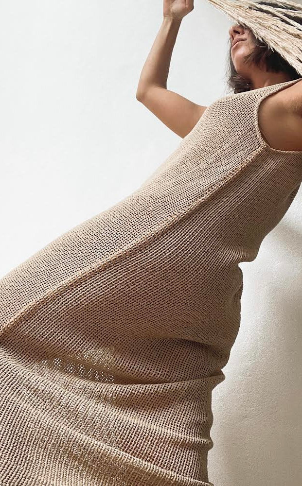 Coral Dress - Sand