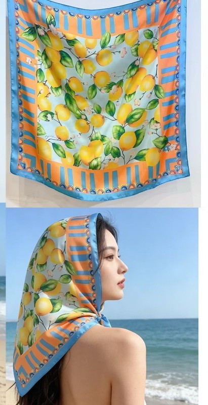 Sun-Drenched Lemon Orchard Scarf