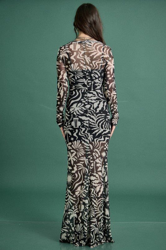 Acento Tropical Maxi Dress