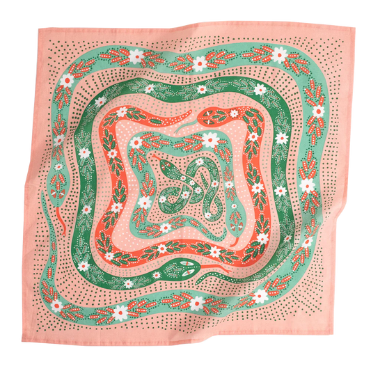 Pink Snakes Bandana