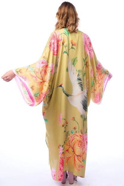 Crane Kimono