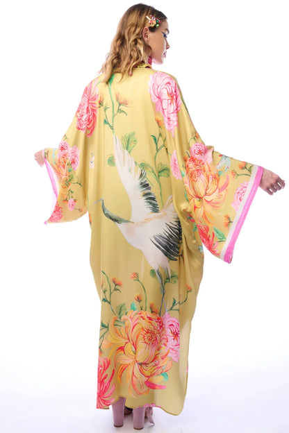 Crane Kimono