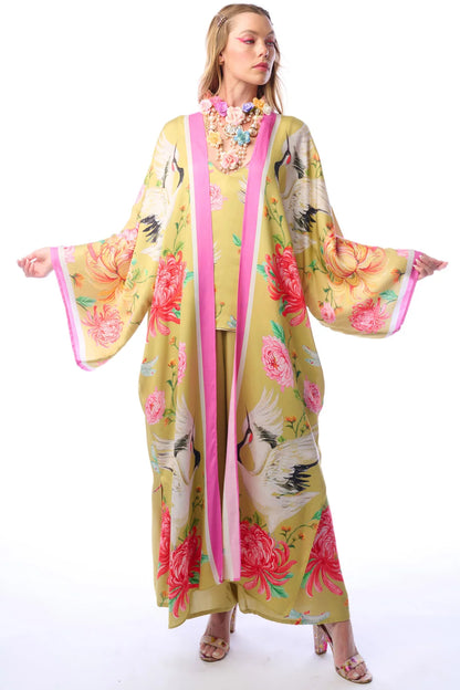 Crane Kimono