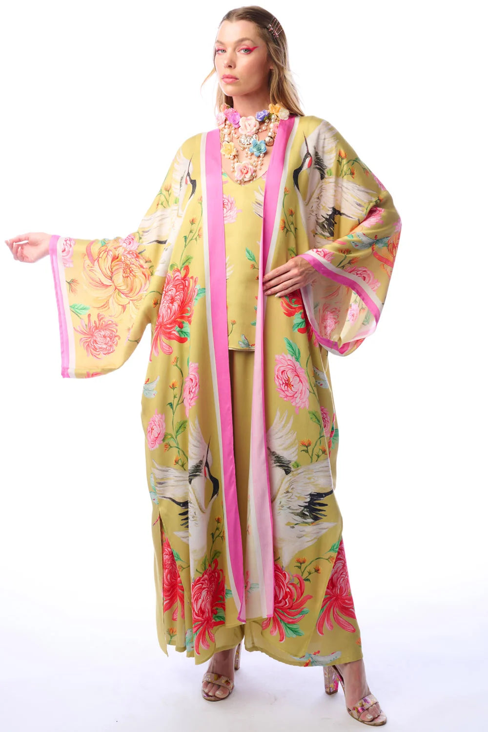 Crane Kimono