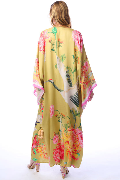 Crane Kimono