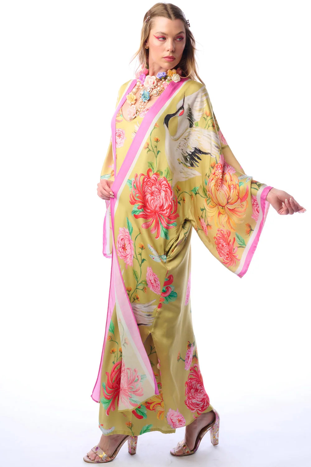 Crane Kimono
