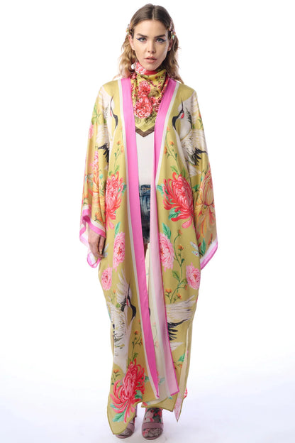 Crane Kimono