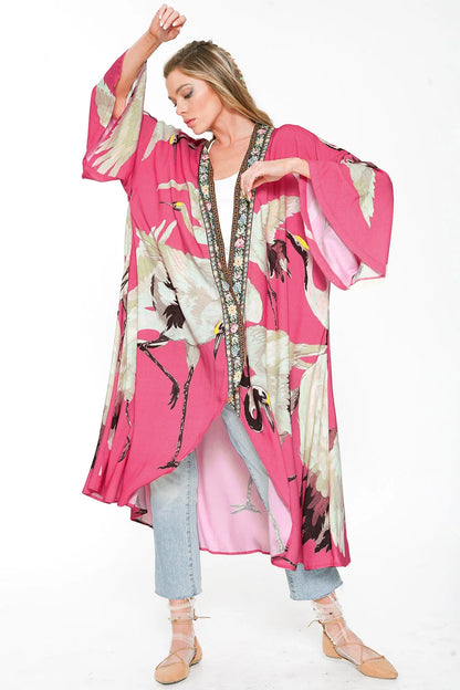 Crane Kimono