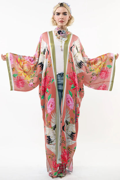 Kimono de la leyenda de la grulla
