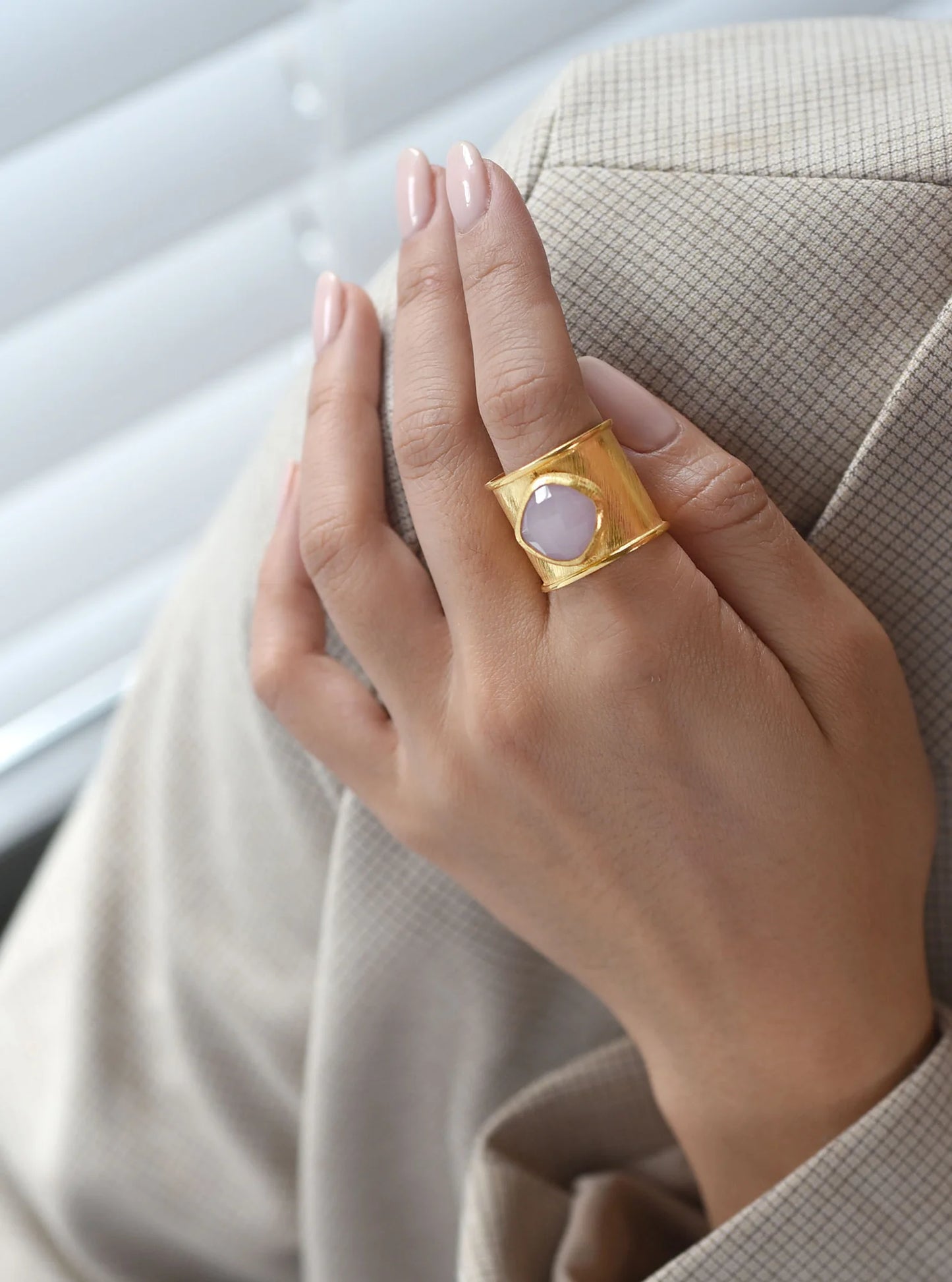 Stone Cuff Ring