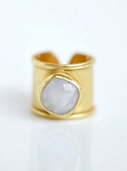 Stone Cuff Ring