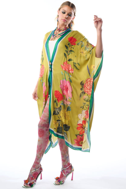 Embroidered Garden Kimono