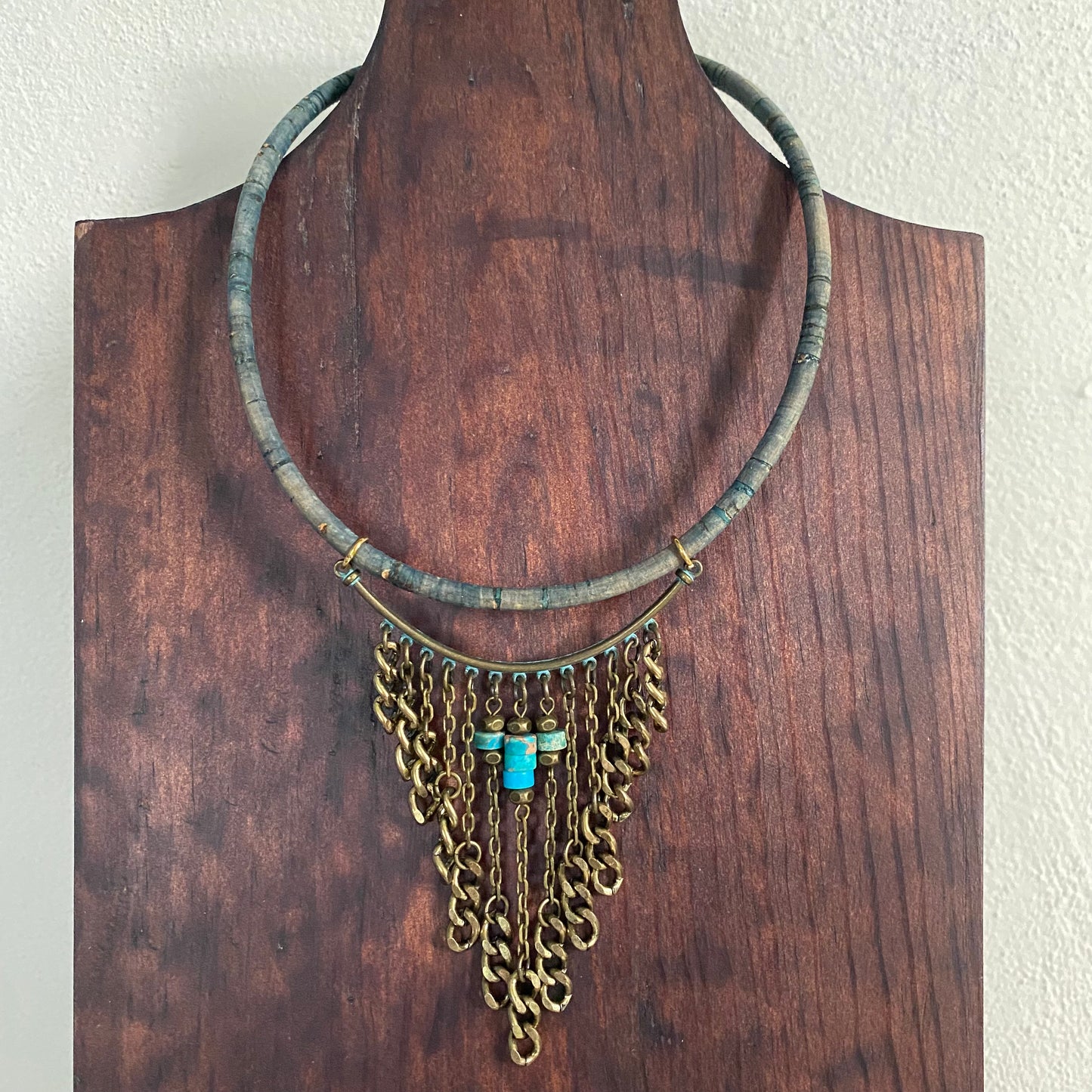 Cork/Chain Necklace