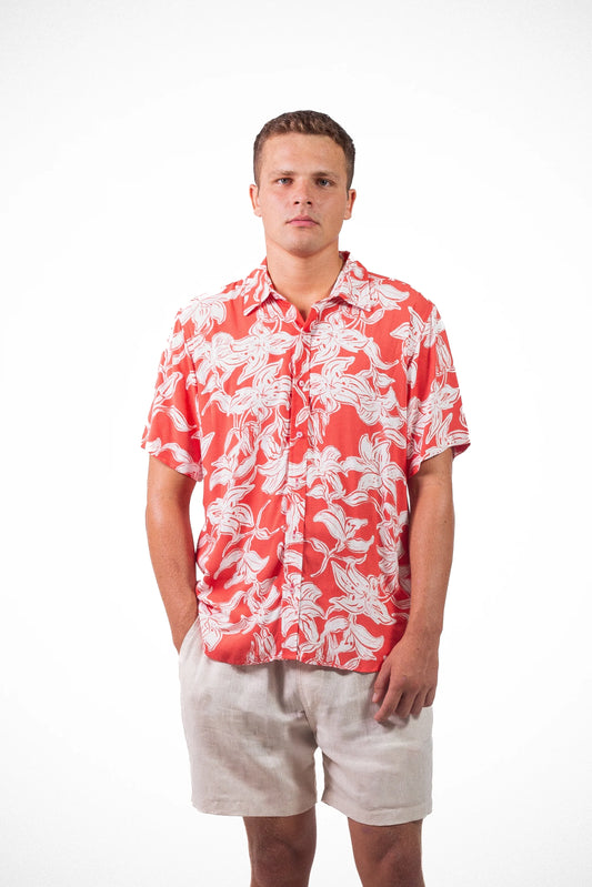 Camisa Whiskey - Montego Rojo