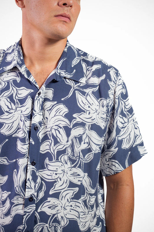 Camisa Whiskey - Montego Azul Marino