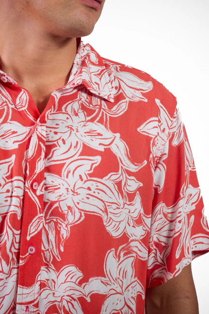 Camisa Whiskey - Montego Rojo