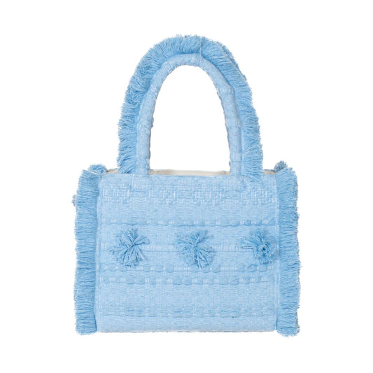 Medium Poka Baby Blue Artisan Bag