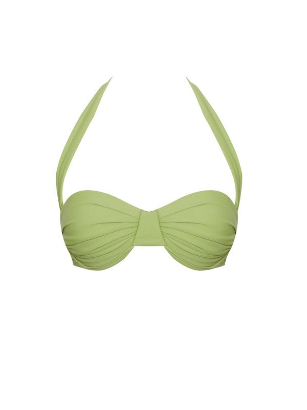 Raegan Green Halter Neck Bikini Top