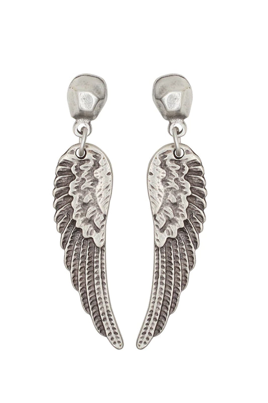 Wingdrop Pewter Earrings