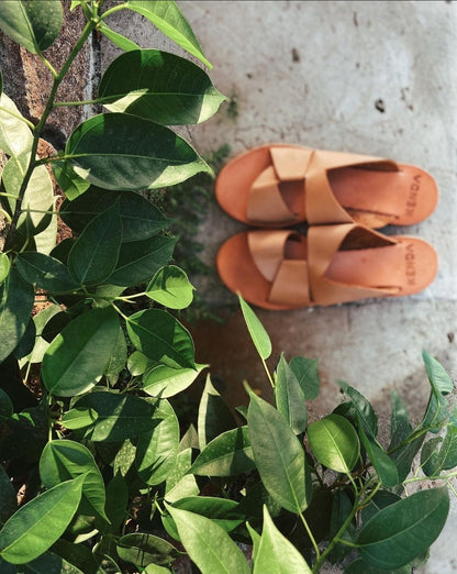Sayulita Tan Leather Sandal