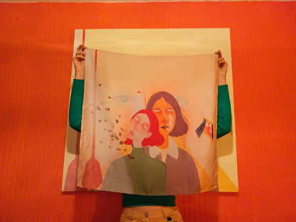 Printed Scarf "Dreams"